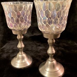 Pewter Candle Holders